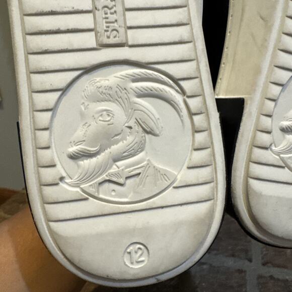 STRAUSS + RAMM Mens Leather Sneakers Black Size 12 - Picture 14 of 16